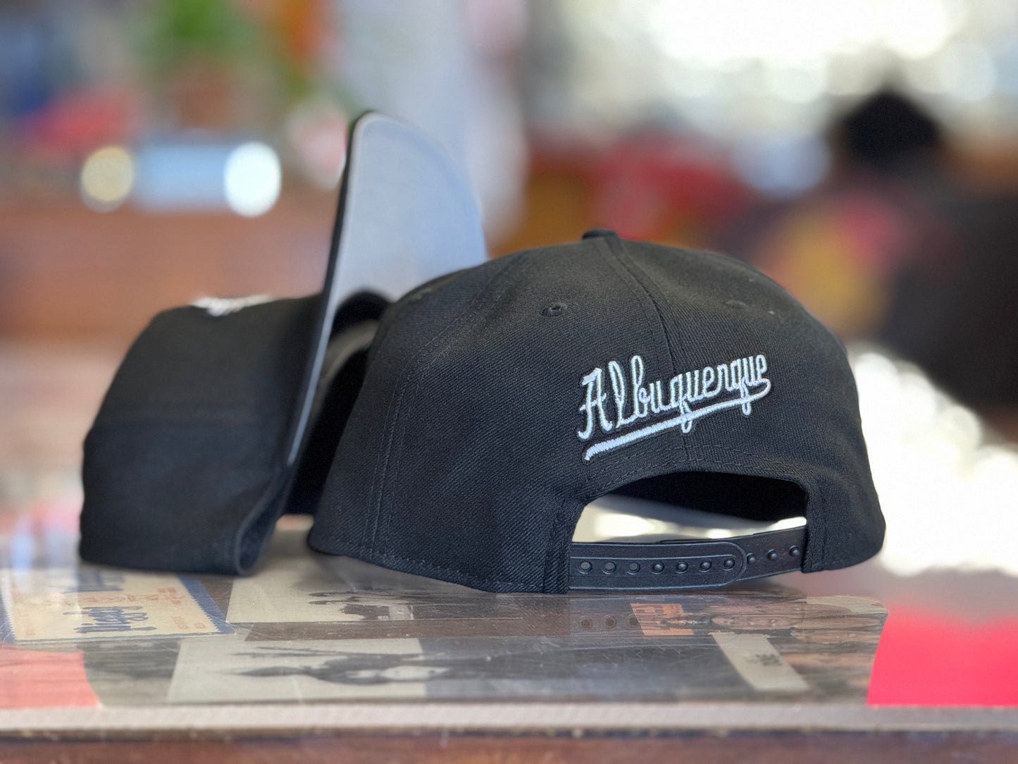 Albuquerque Dukes New Era 950 A Frame Snapback Black and White Zia Dukes