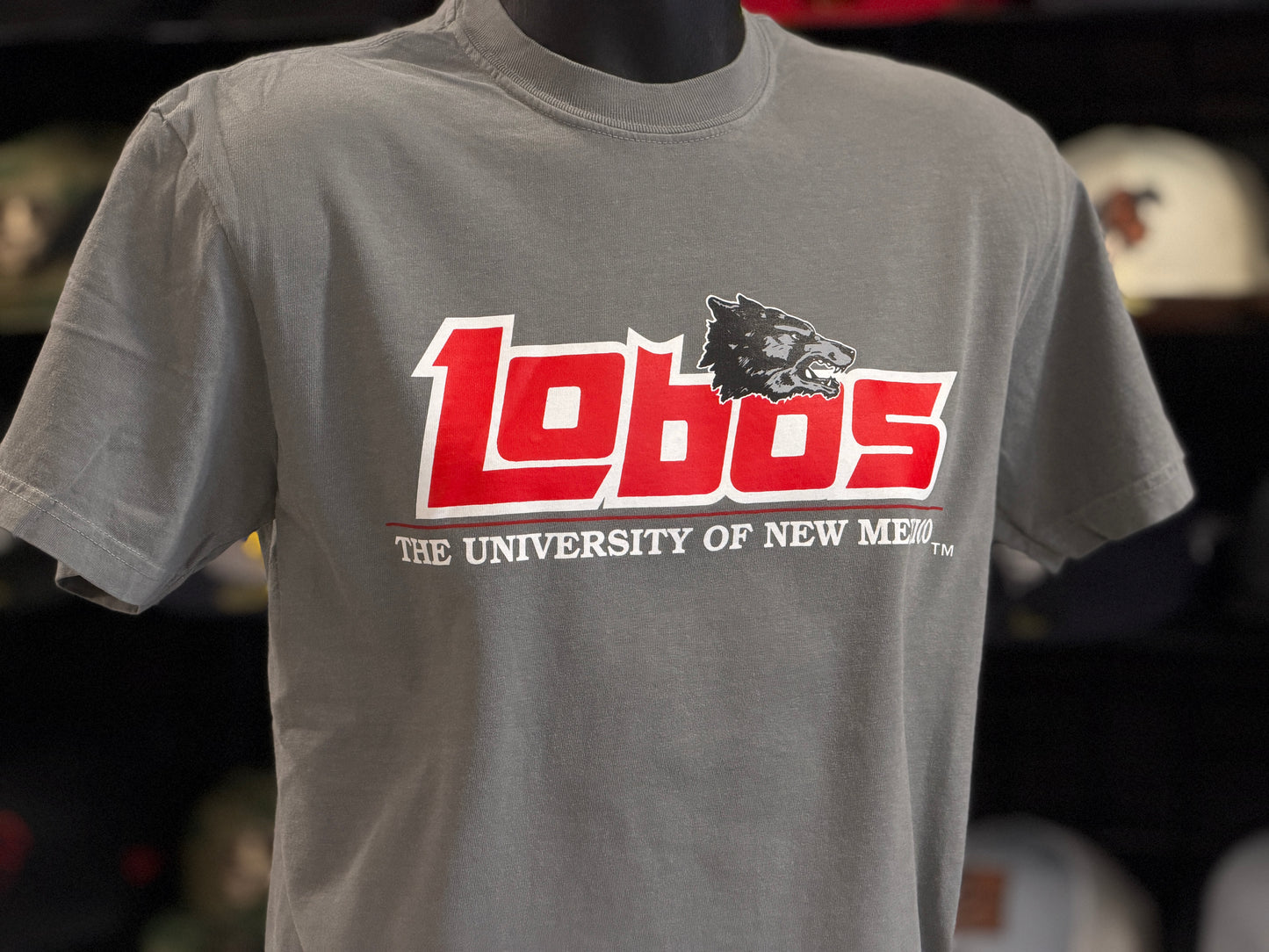 UNM Lobos T-Shirt Gray 1990s Logo