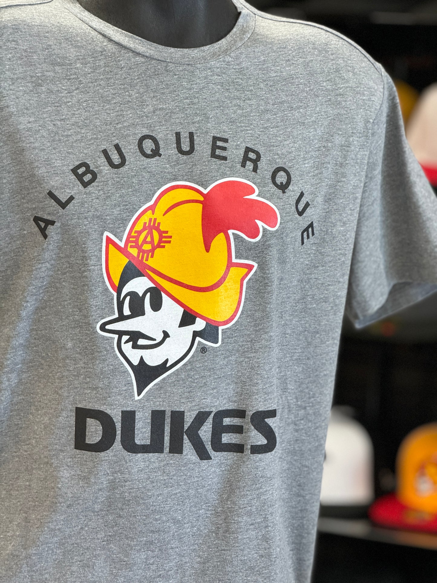 Albuquerque Dukes Gray New Era Traditional logo T-Shirt