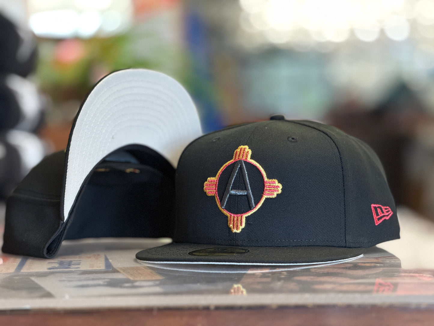 Albuquerque Dukes NE 5950 Black Gold Red Zia A