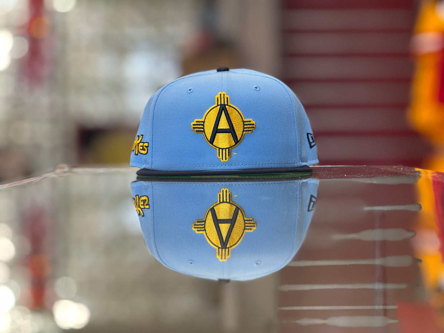 Albuquerque Dukes 5950 New Era "Dawn Patrol" Sky Blue and Gold Zia A