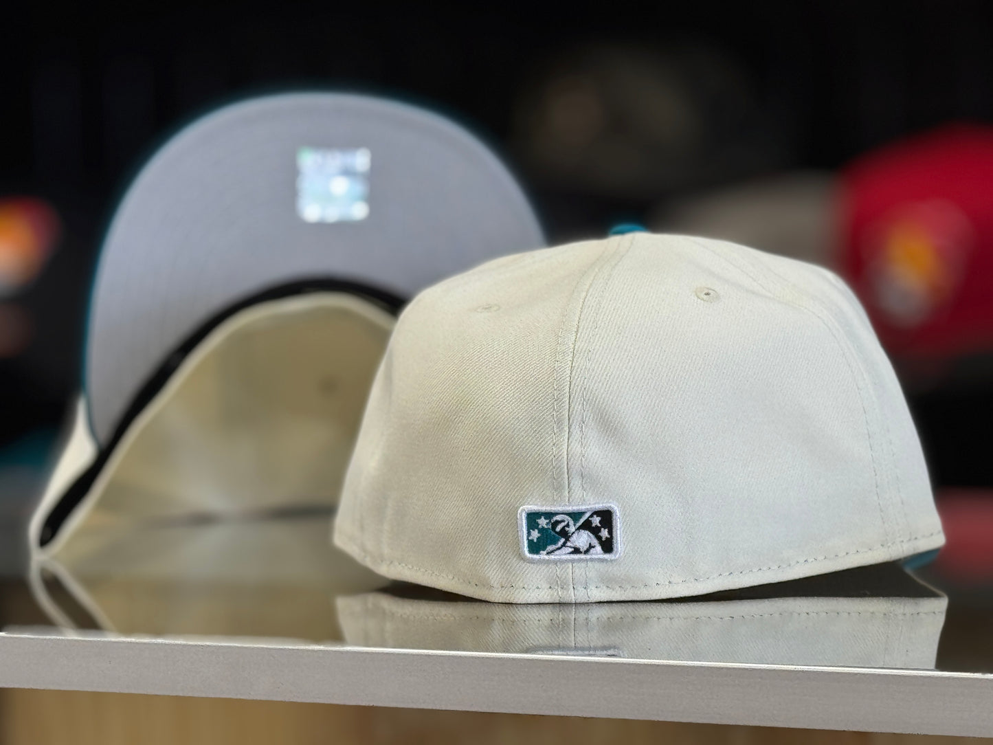 Albuquerque Isotopes New Era 5950 Turquoise Chrome Mariachi