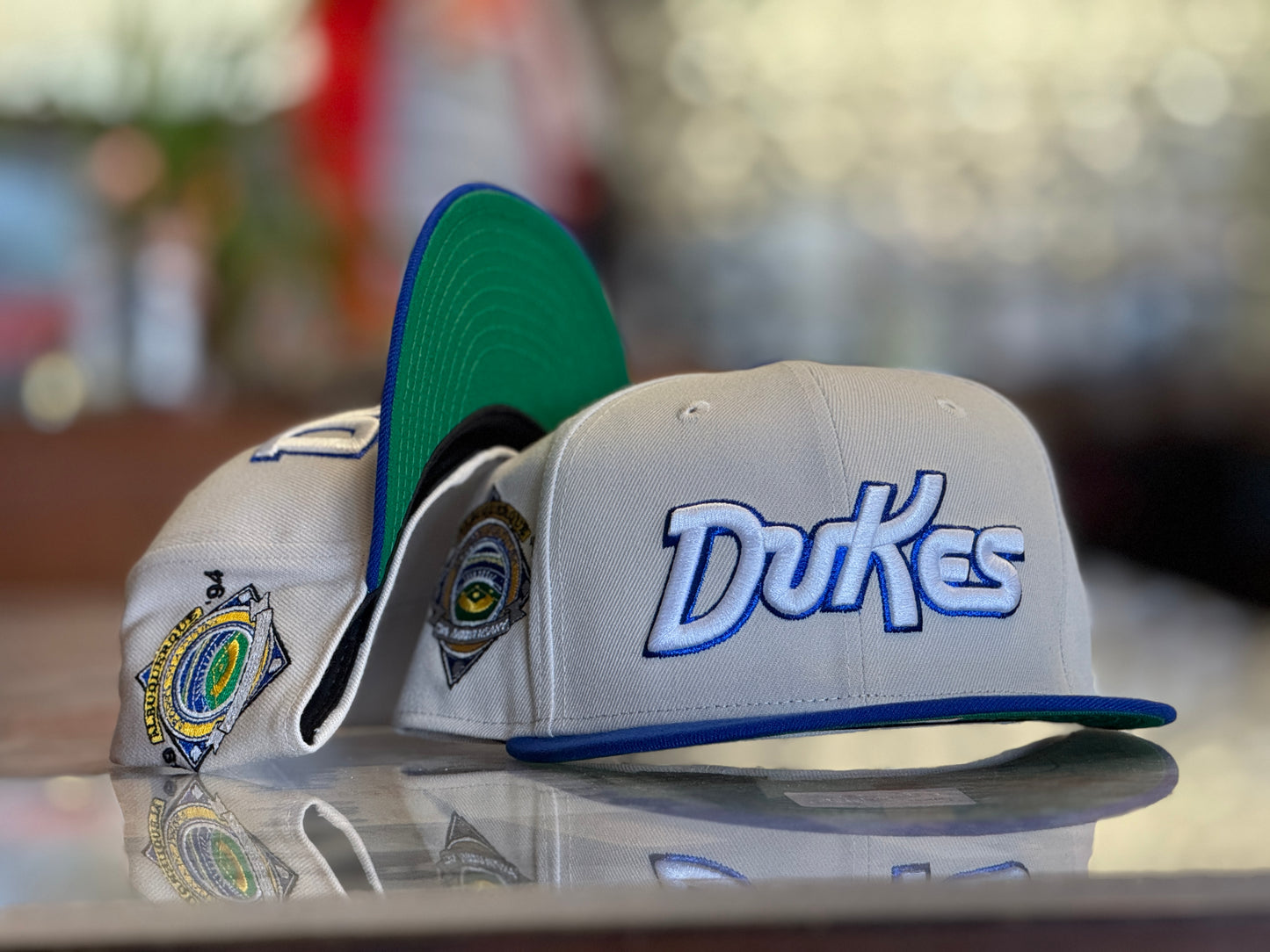 Albuquerque Dukes New Era 5950 Chrome With DUKES and Stadium Patch