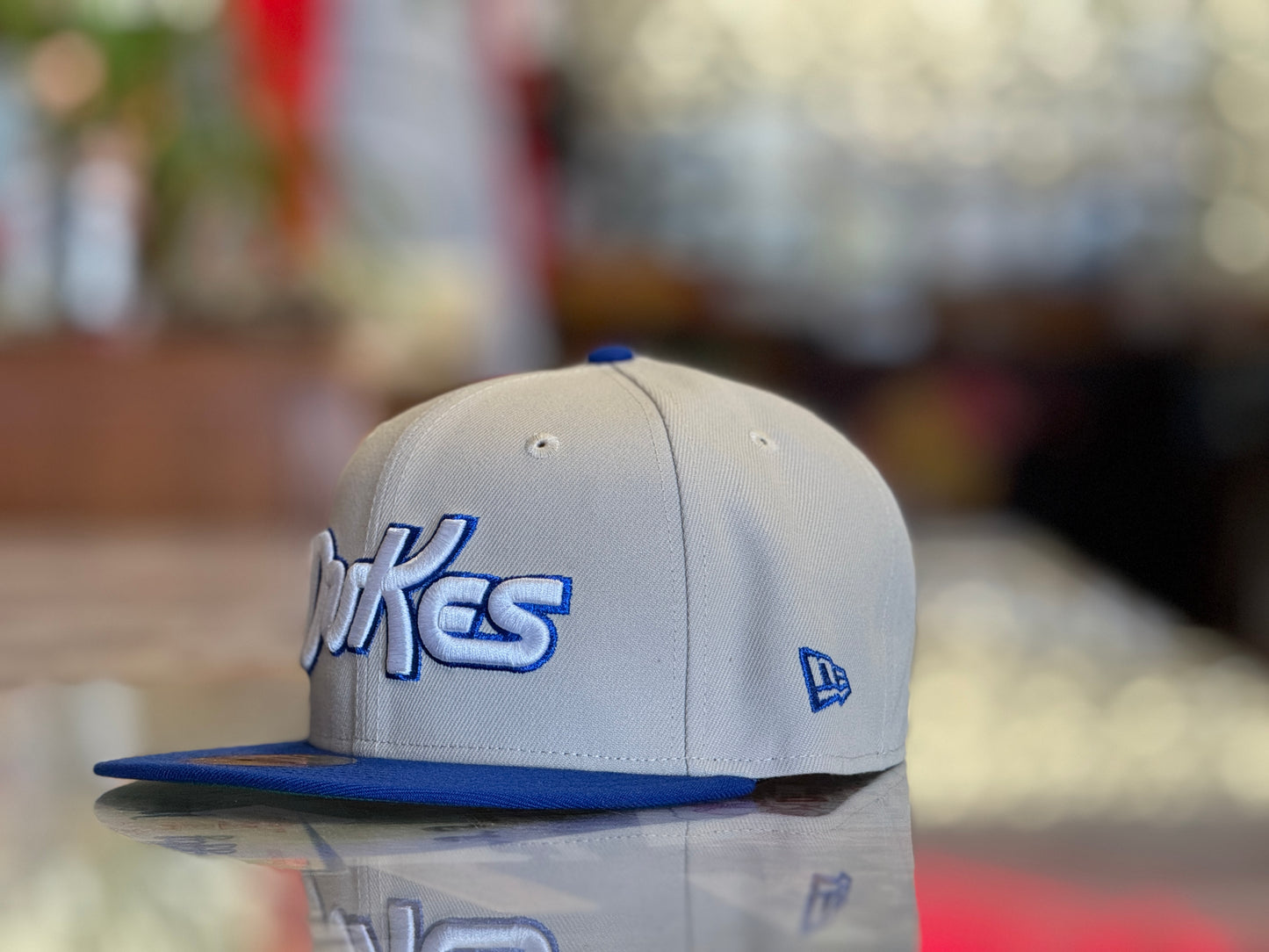 Albuquerque Dukes New Era 5950 Chrome With DUKES and Stadium Patch
