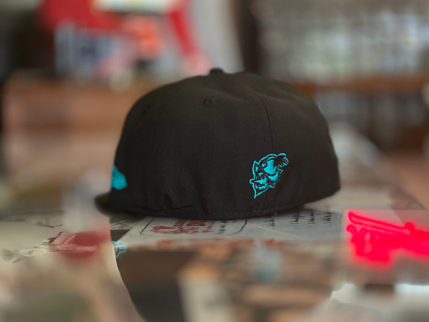 Albuquerque Dukes Turquoise Front Zia A Duke on Back