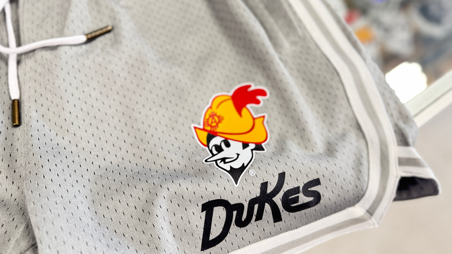 Albuquerque Dukes Shorts Gray Retro Basketball Shirts with Pockets