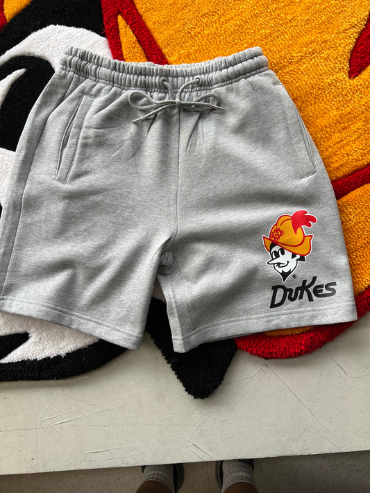 Albuquerque Dukes Shorts Gray Fleece Jogger Shorts with Pockets