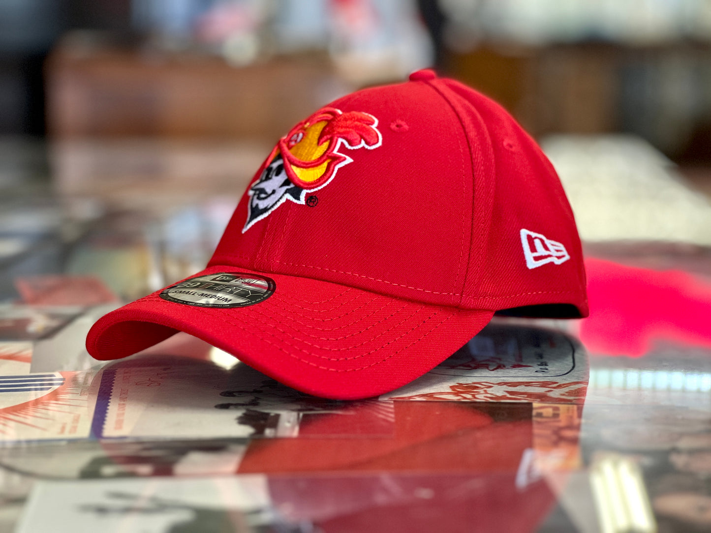 Albuquerque Dukes New Era 3930 Red Flex Fit