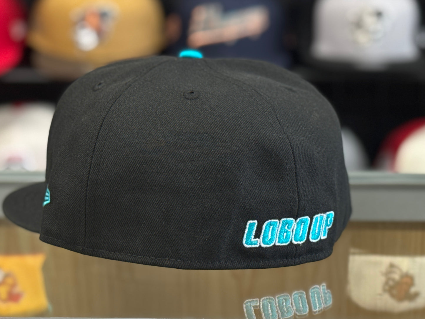 UNM Lobos New Era 5950 Lobo Up Black 1970s Lobo