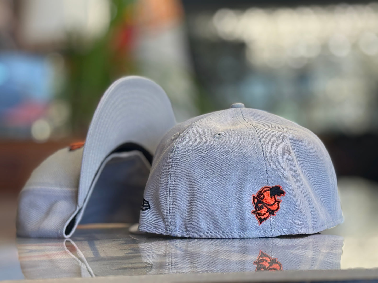 Albuquerque Dukes New Era 5950 Fitted Gray Orange Black Zia A