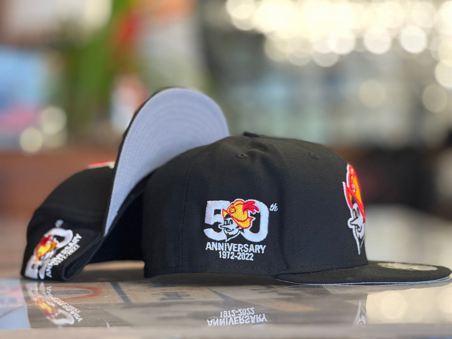 Albuquerque Dukes New Era Fitted 50 Yr. Anniversary logo Black