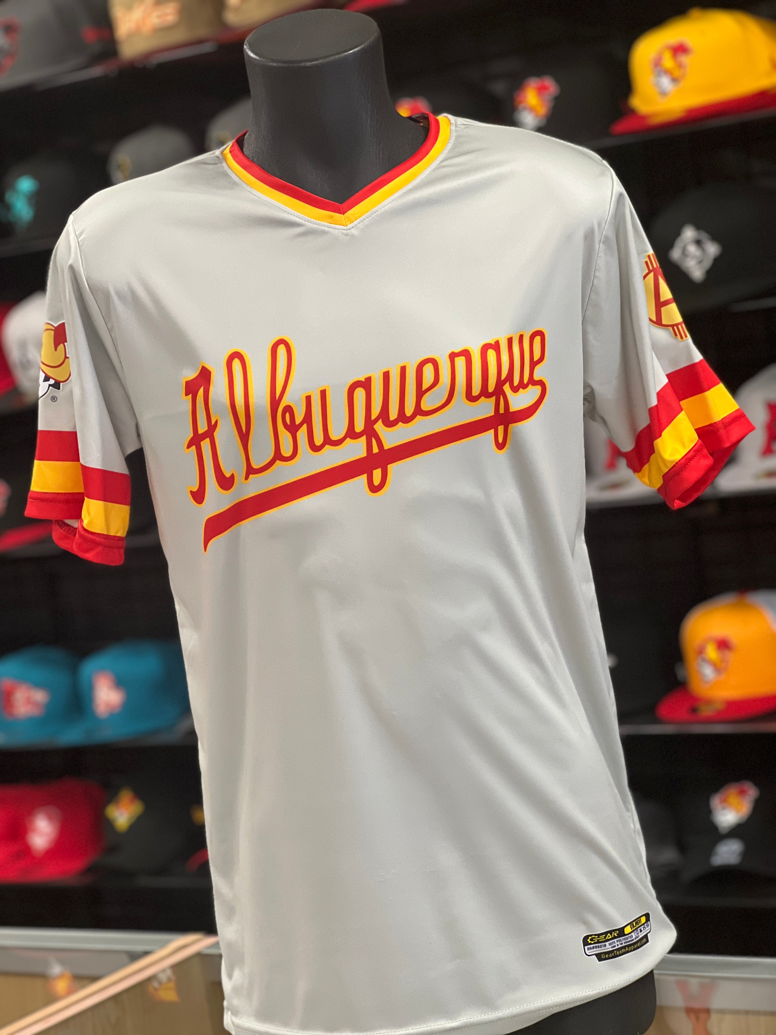 Albuquerque Dukes Red DUKES Jersey Sublimated