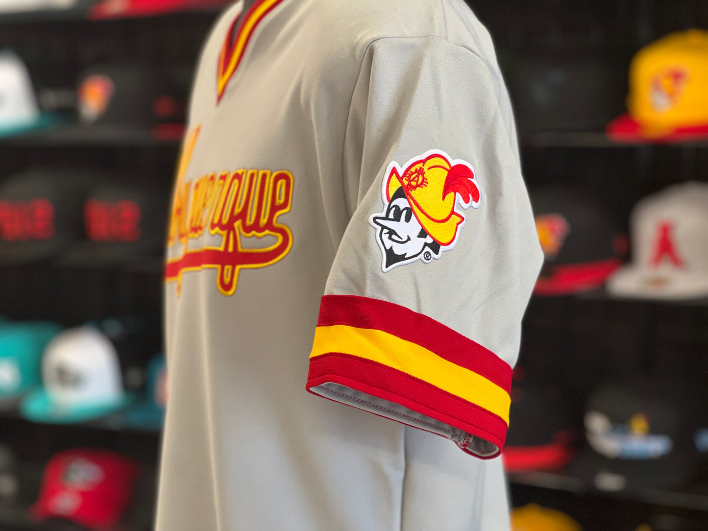 Albuquerque Dukes Gray V-Neck Jersey