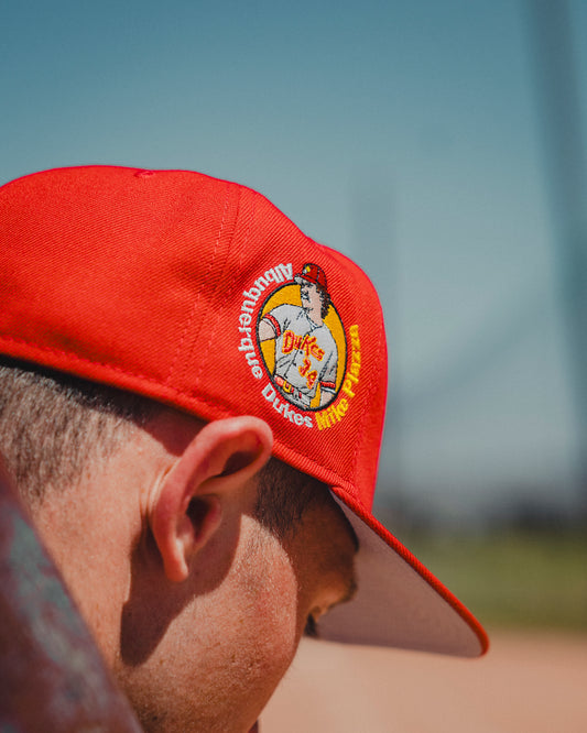 Albuquerque Dukes Red New Era 5950 MIKE PIAZZA