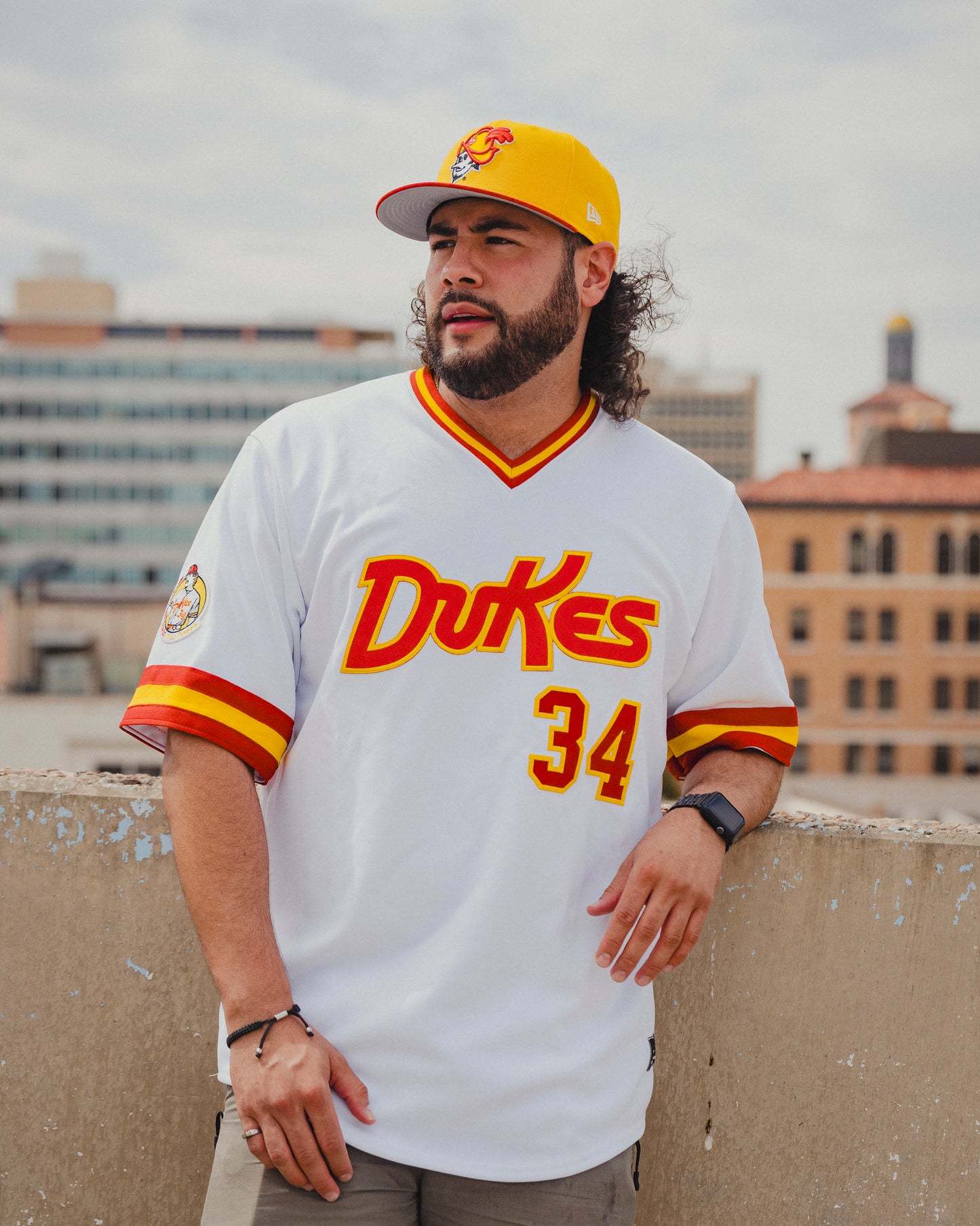Albuquerque Dukes LIMITED Mike Piazza White V-Neck Jersey