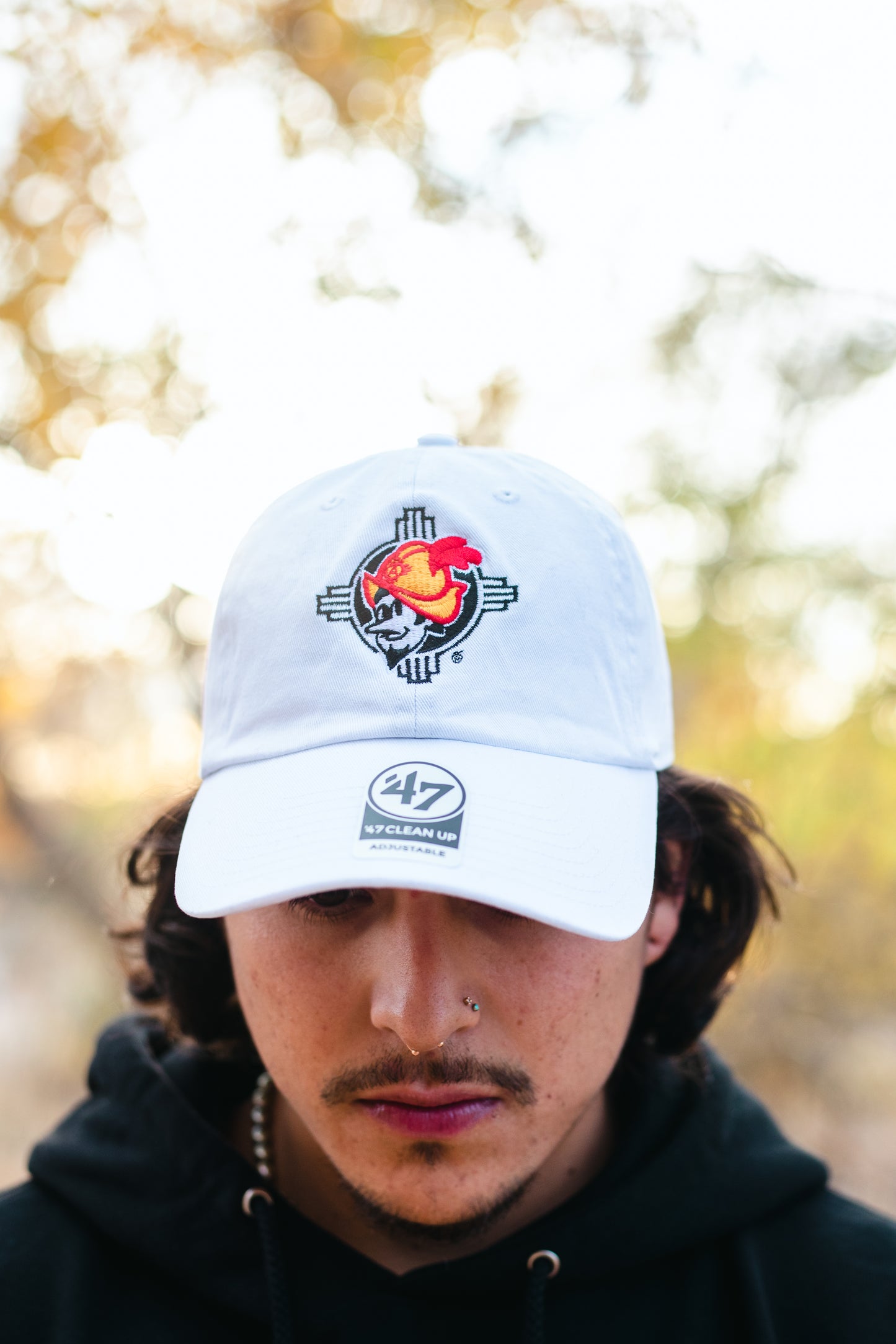 Albuquerque Dukes White Embroidered Dad Zia Dukes Hat