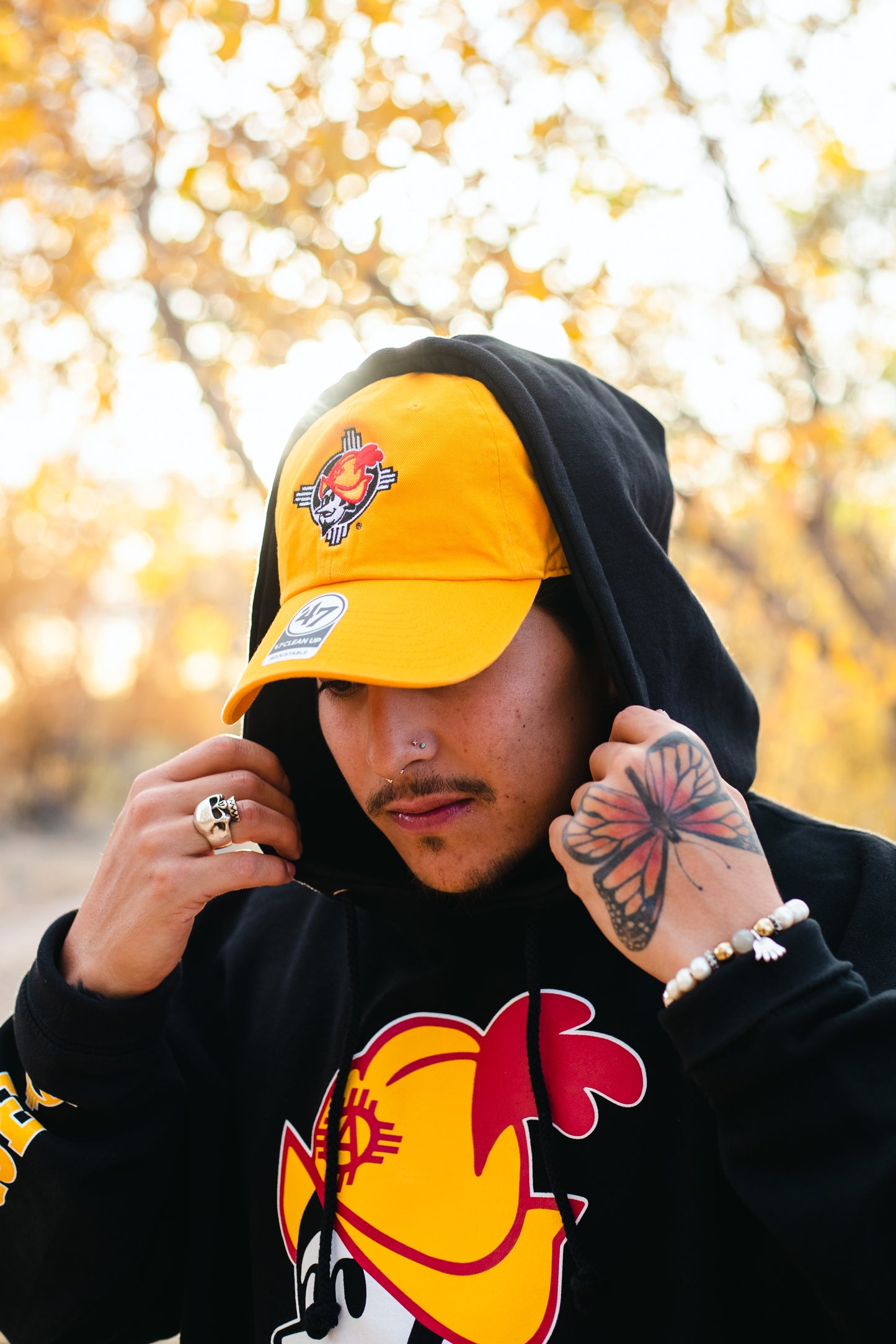 Albuquerque Dukes Gold Embroidered Zia Dukes Dad Hat
