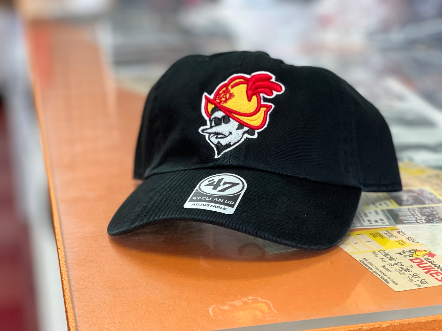 Albuquerque Dukes 47 Brand Black Embroidered Dukes Hat