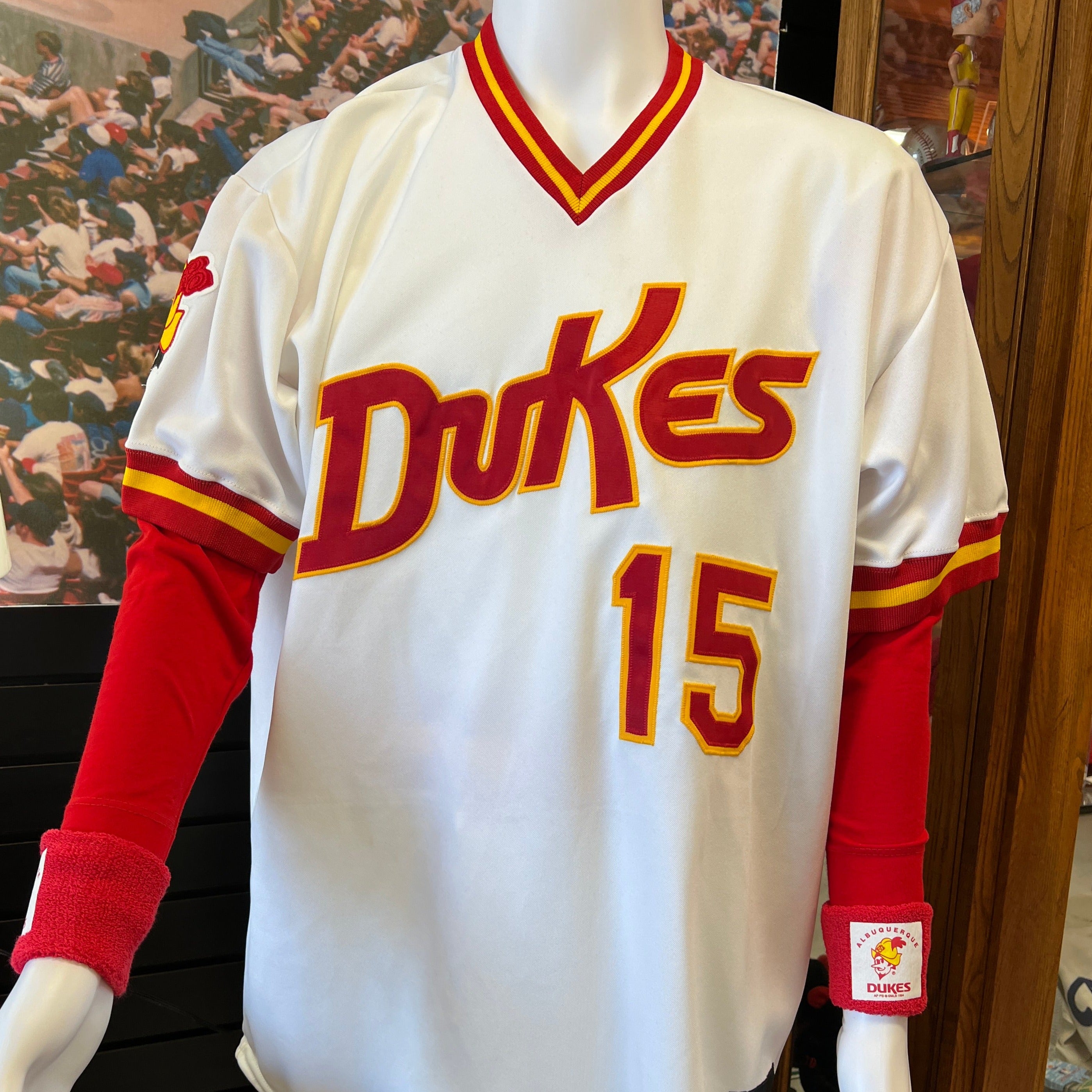 Albuquerque Dukes Red DUKES Jersey Sublimated