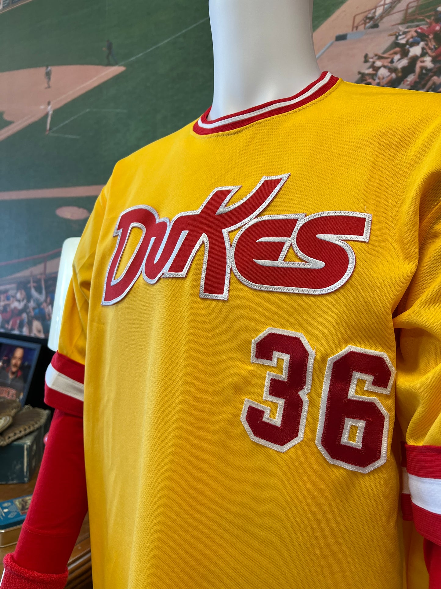 On-Field Gold Dukes Jersey, Numbered