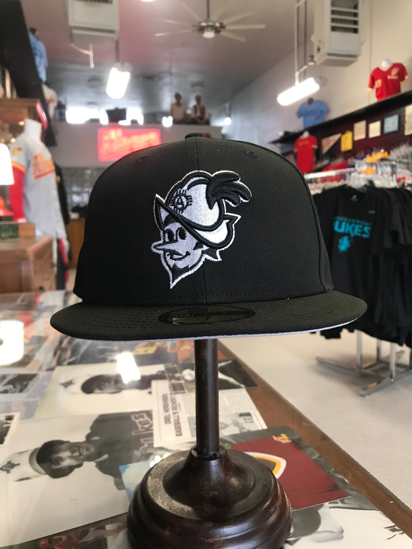 Albuquerque Dukes Black New Era 5950 Black and White Dukes