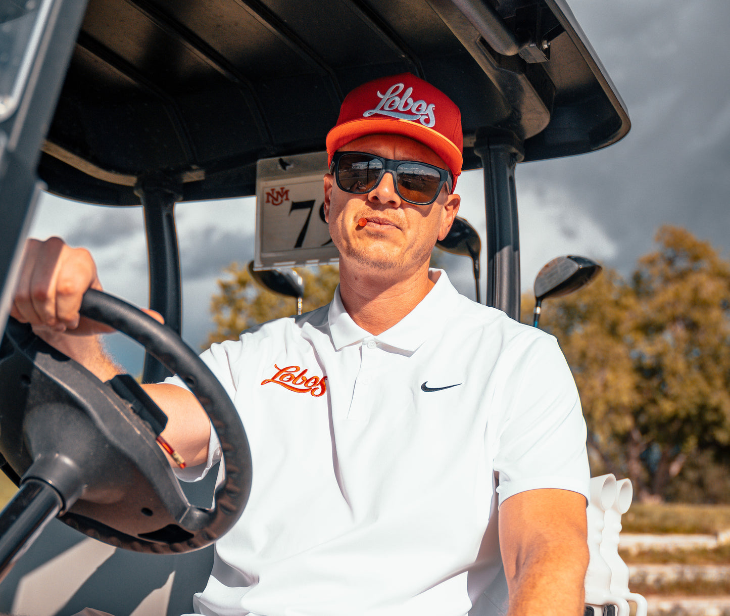 UNM Lobos Red Golf Hat