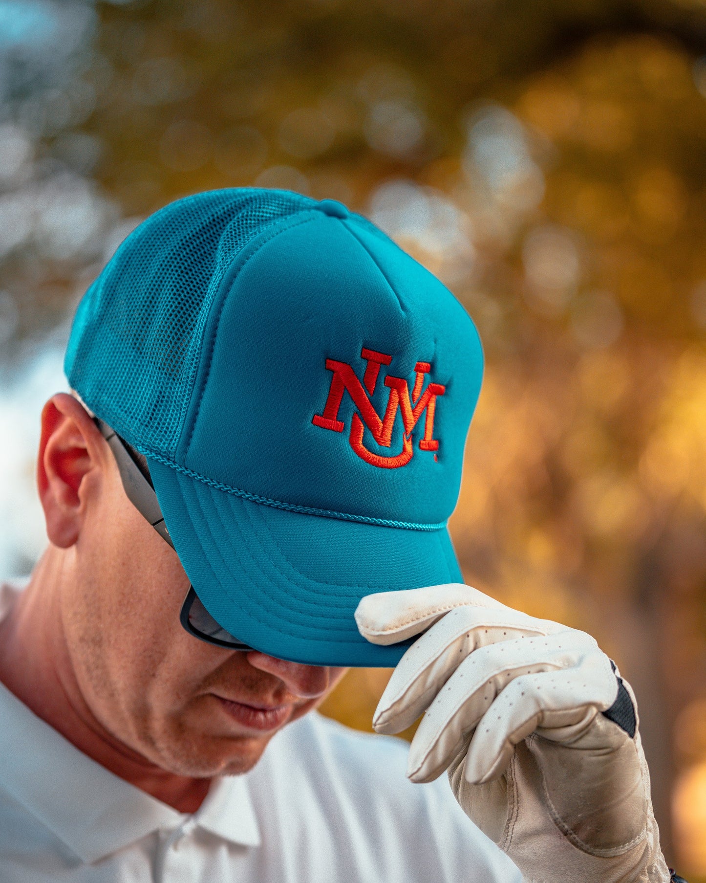 UNM Lobos Turquoise Trucker Hat