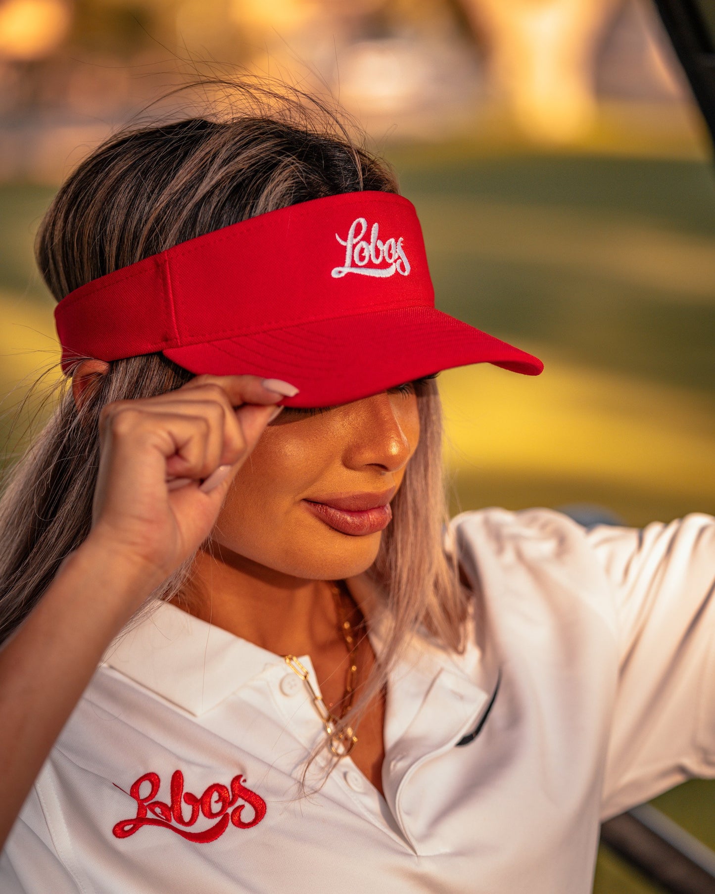 UNM Lobos Red Golf Visor