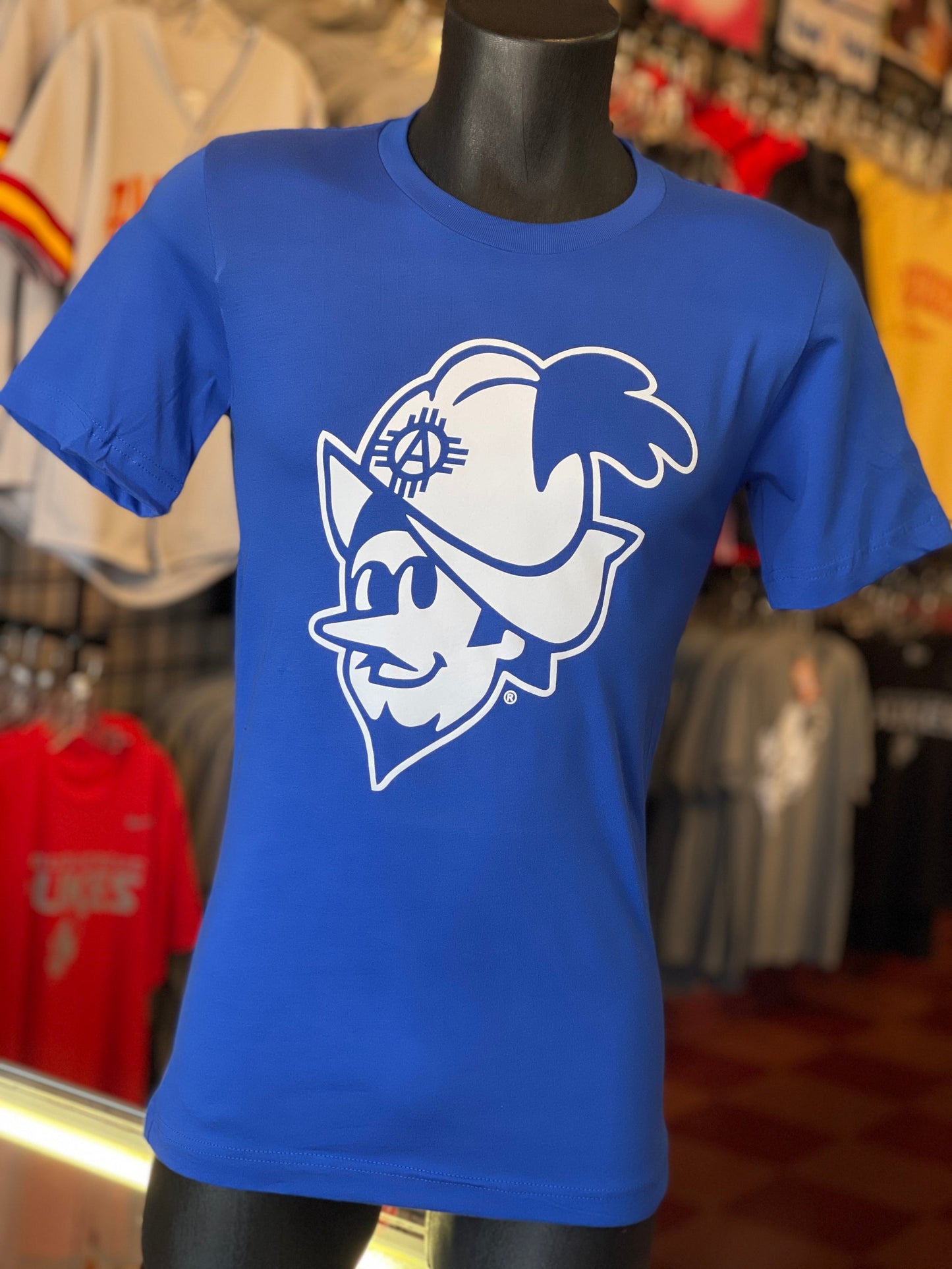 Albuquerque Dukes 50 Yr. Anniversary Blue T-Shirt White Dukes