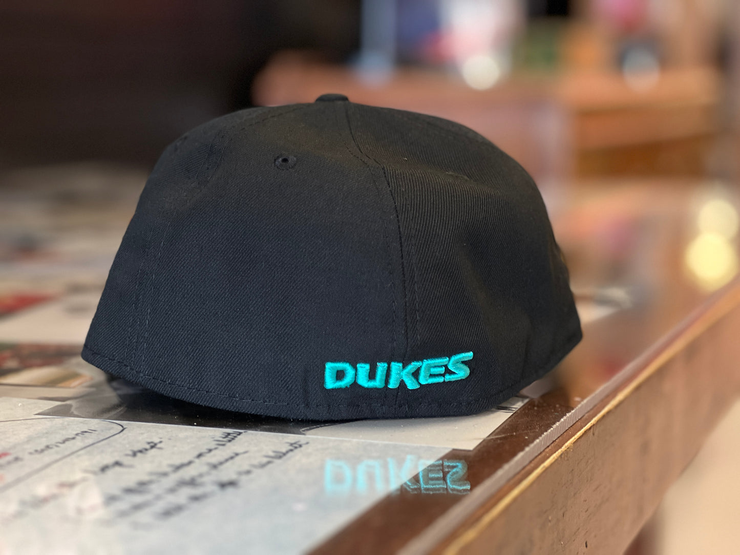 Albuquerque Dukes New Era 5950 Turquoise White Dukes