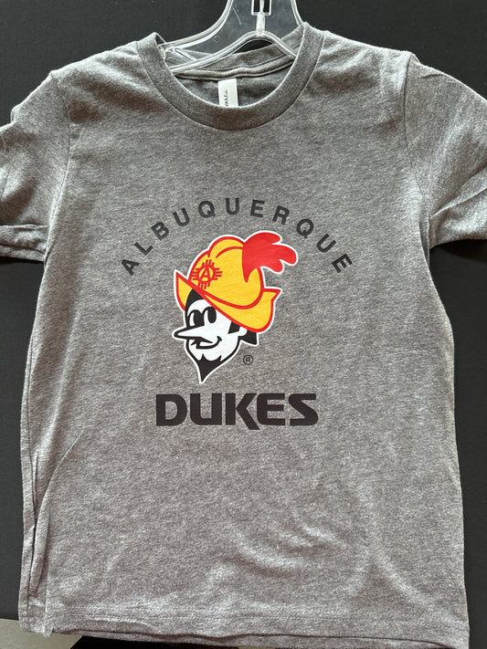 Albuquerque Dukes Youth Heather Gray T-Shirt Traditional