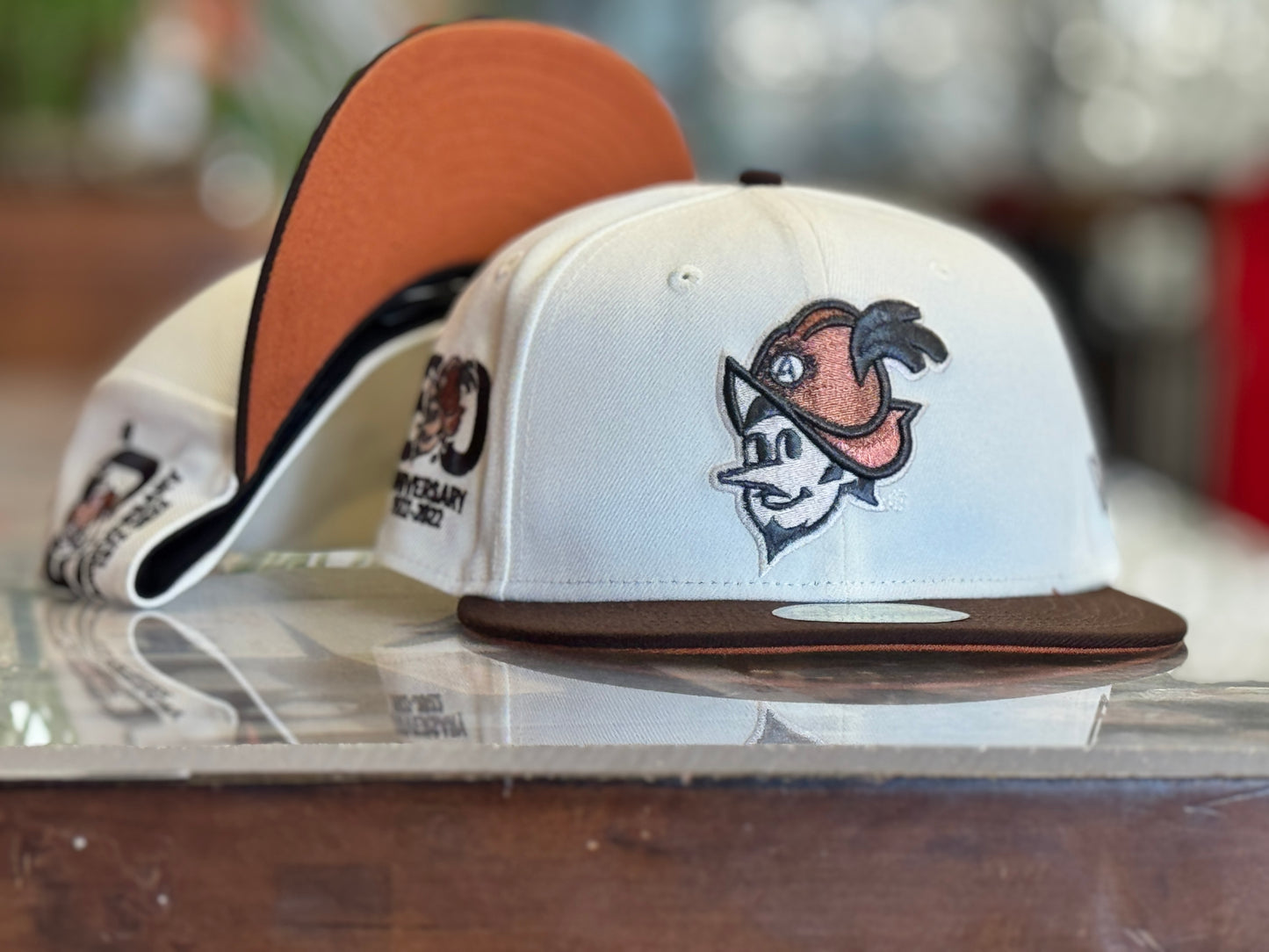 Albuquerque Dukes New Era 5950 Cream Copper Dukes City