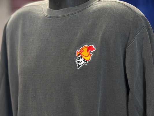 Albuquerque Dukes Gray Crewneck Sweater Embroidered Dukes