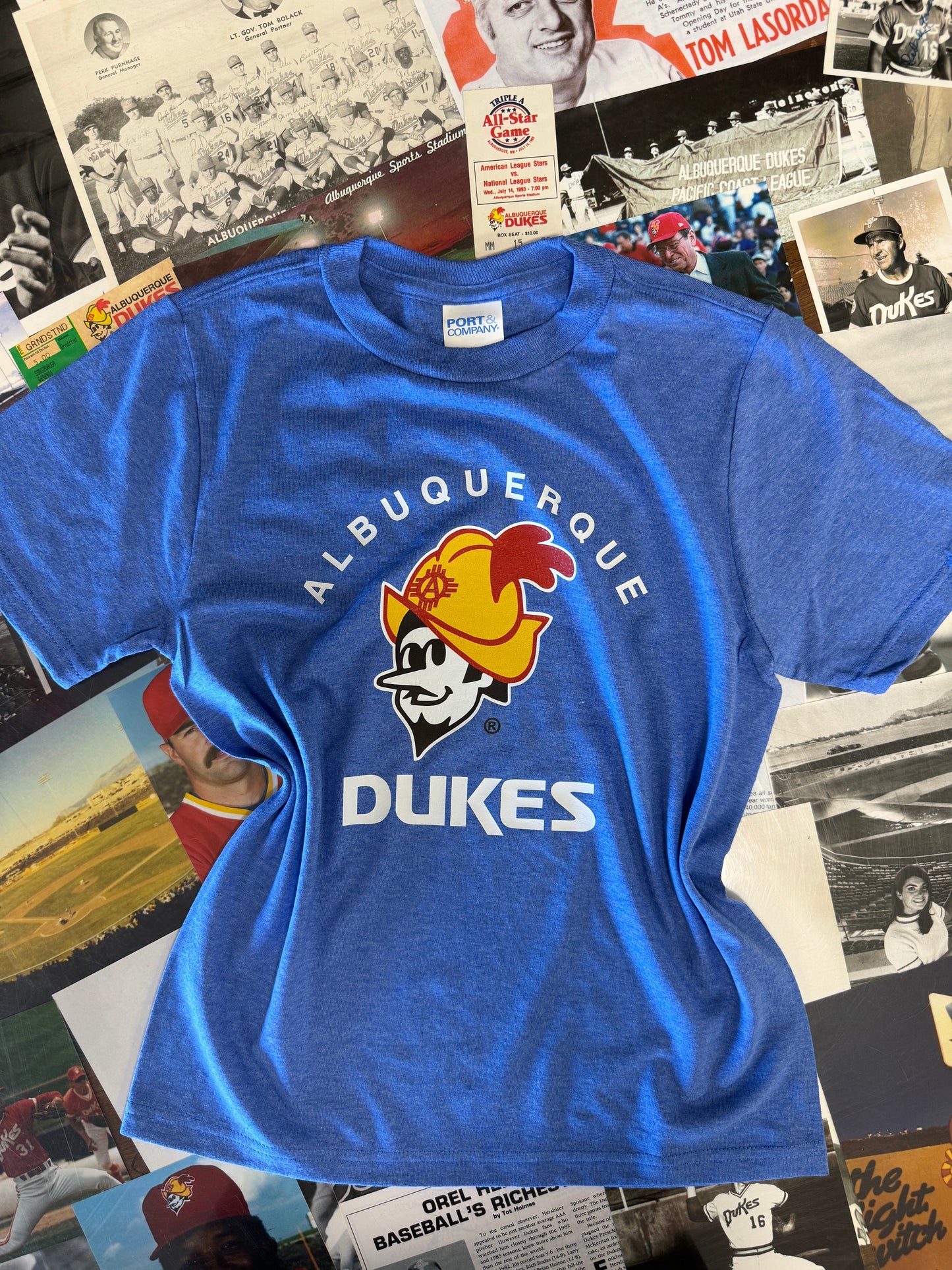 Albuquerque Dukes Youth Blue Heather T-Shirt