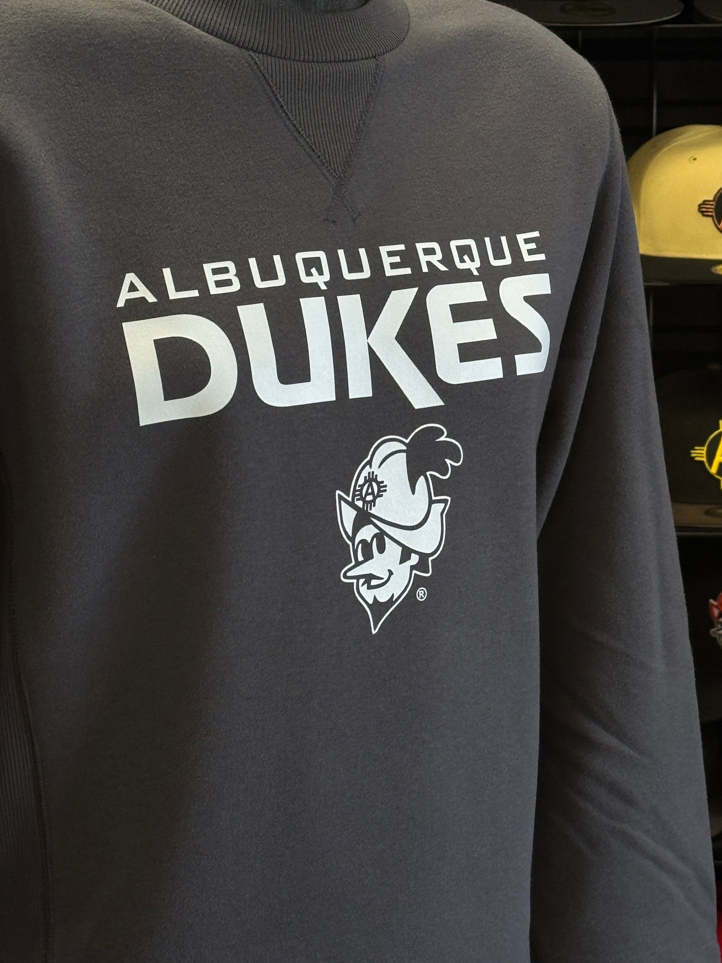 Albuquerque Dukes New Era Graphite Crew