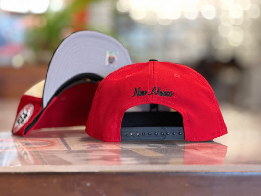 UNM Lobos New Era 950 Adjustable Chrome White Black Bill and Lobo Louie