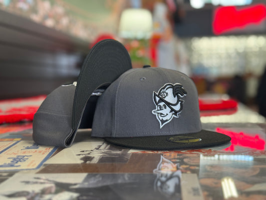 Albuquerque Dukes New Era 5950 Graphite with Black Bill