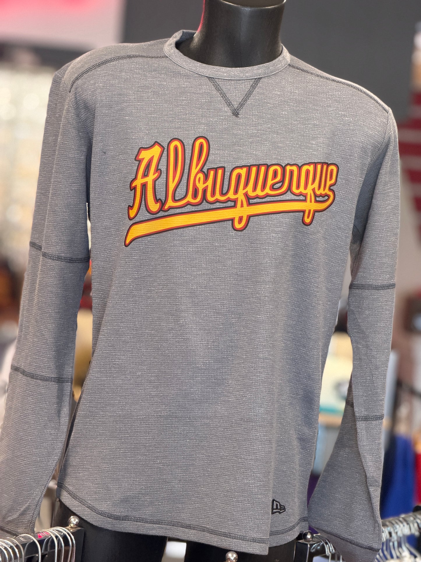 Albuquerque Dukes Gray Thermal Long-Sleeve Albuquerque