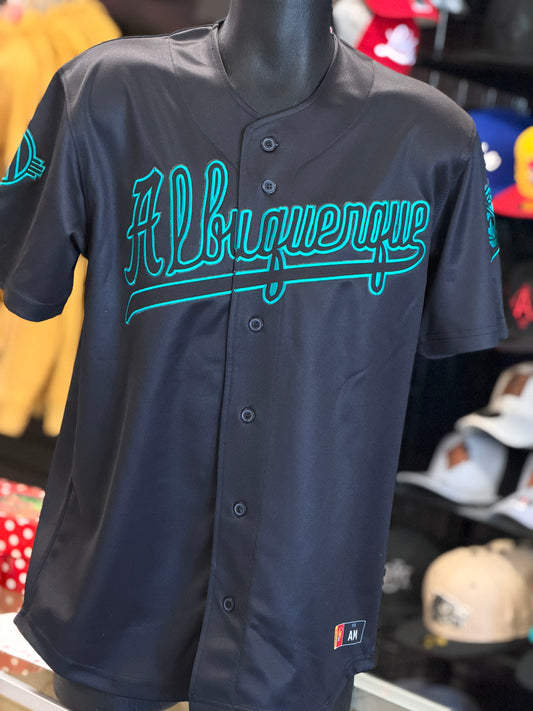 Albuquerque Dukes Black Turquoise ALBUQUERQUE Jersey