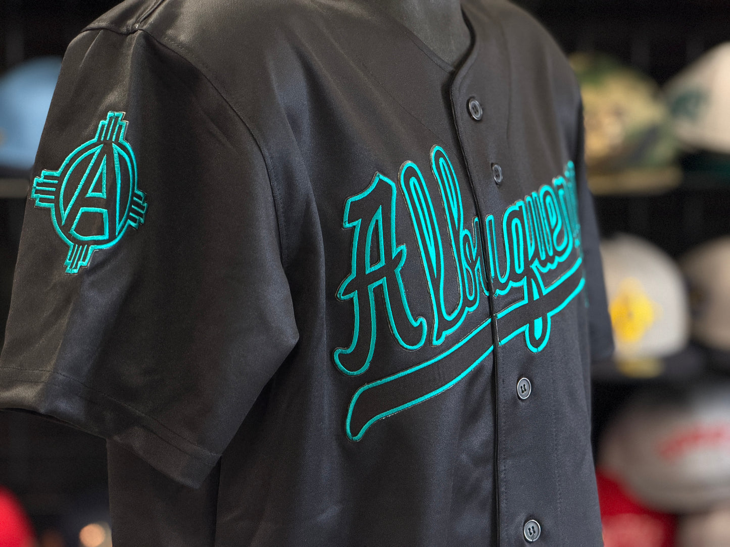 Albuquerque Dukes Black Turquoise ALBUQUERQUE Jersey