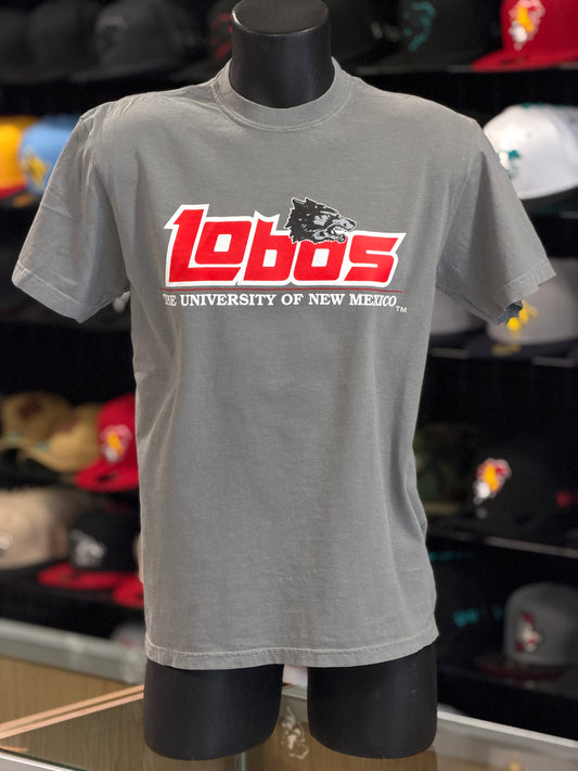 UNM Lobos T-Shirt Gray 1990s Logo