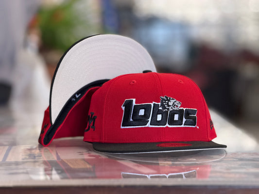UNM New Era 5950 1990s Red with Black Bill