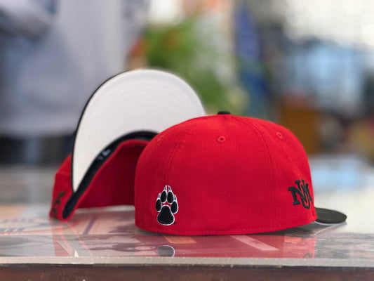 UNM New Era 5950 1990s Red with Black Bill