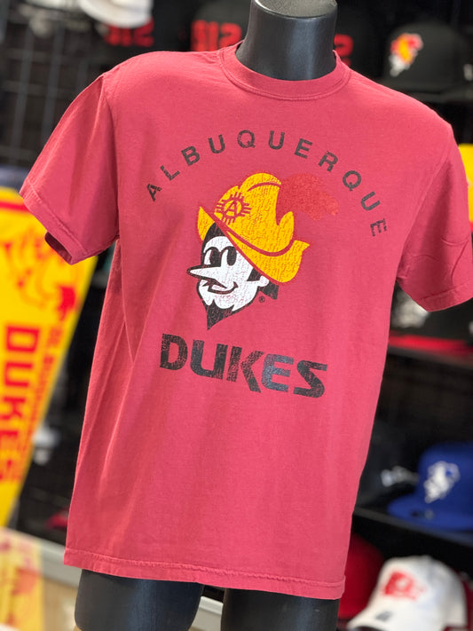 Albuquerque Dukes Red Traditional logo T-Shirt