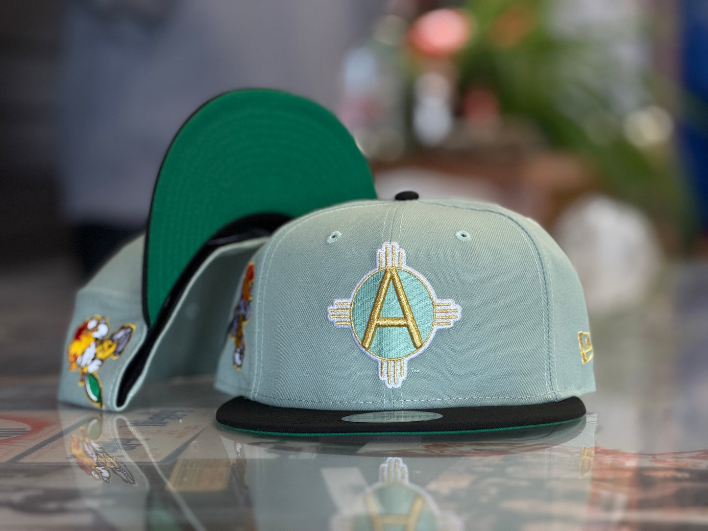Albuquerque Dukes New Era 5950 Green Chile Bat