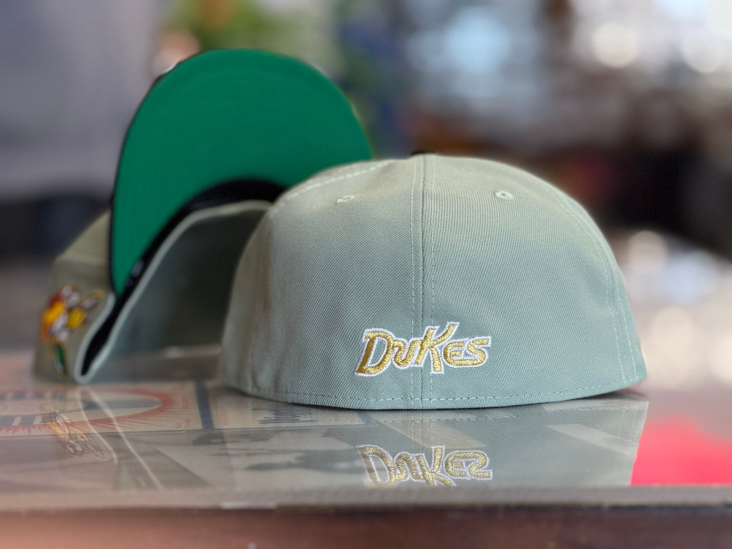 Albuquerque Dukes New Era 5950 Green Chile Bat