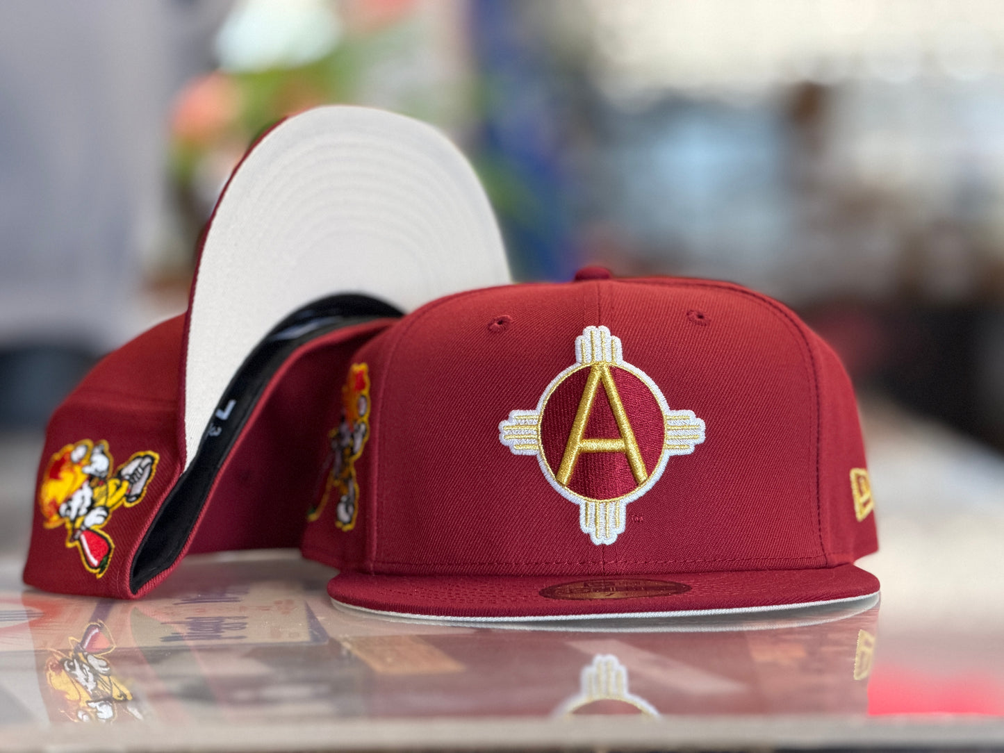 Albuquerque Dukes New Era 5950 Red Chile Bat