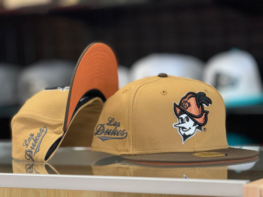 Albuquerque Dukes LOS DUKES Brown, Brown Bill New Era 5950 Copper Dukes