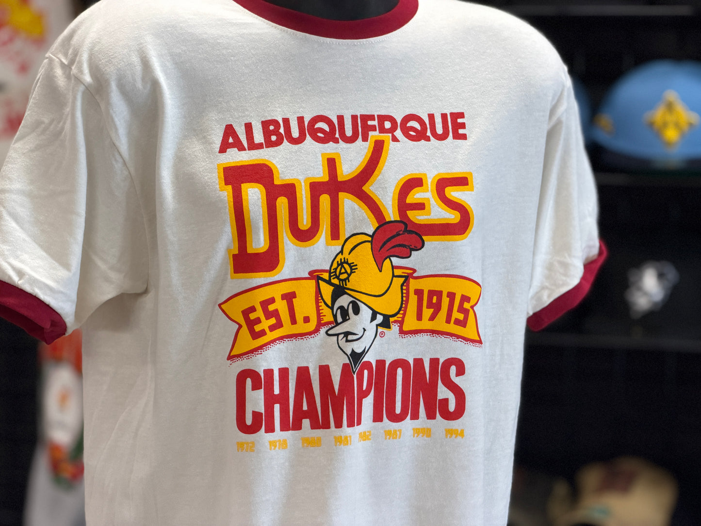 Albuquerque Dukes Off White Retro Champions T-Shirt