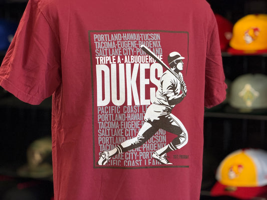 Albuquerque Dukes Chile Red 1972 Program T-Shirt